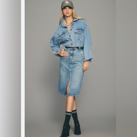 Anthropologie Dresses & Skirts - Anthropologie pilcro denim skirt nwt size 2